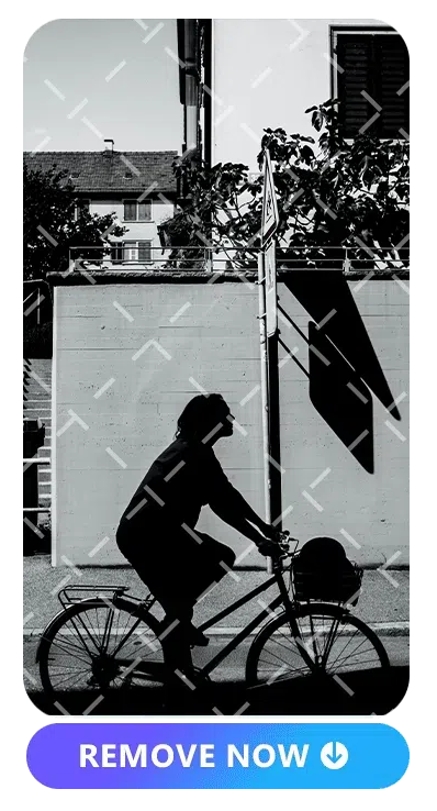 a guy riding on a bile image with proof removed